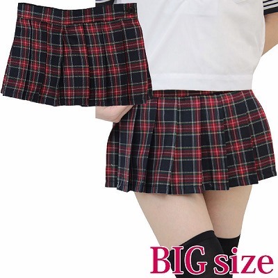 超ミニチェックスカート単品　ＢＩＧ