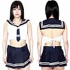 エロコス　セーラー服Ｄ　ネイビー